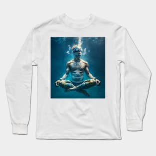 yoga shirt underwater Long Sleeve T-Shirt